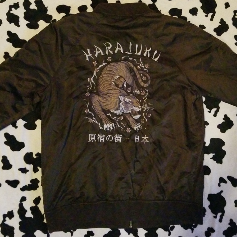 Premium Brown tiger bomber jacket